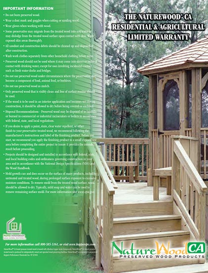 NatureWood® CA Warranty